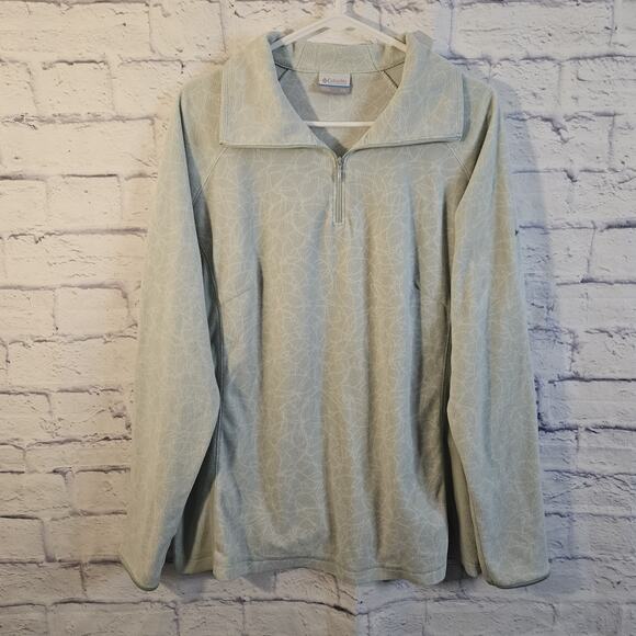 Columbia Pullover Sweater Women Gray Long Sleeve 1/4 Zip Size XXL Soft Warm - Picture 1 of 7